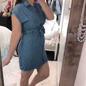 HARPER Heritage size small chambray shirt dress